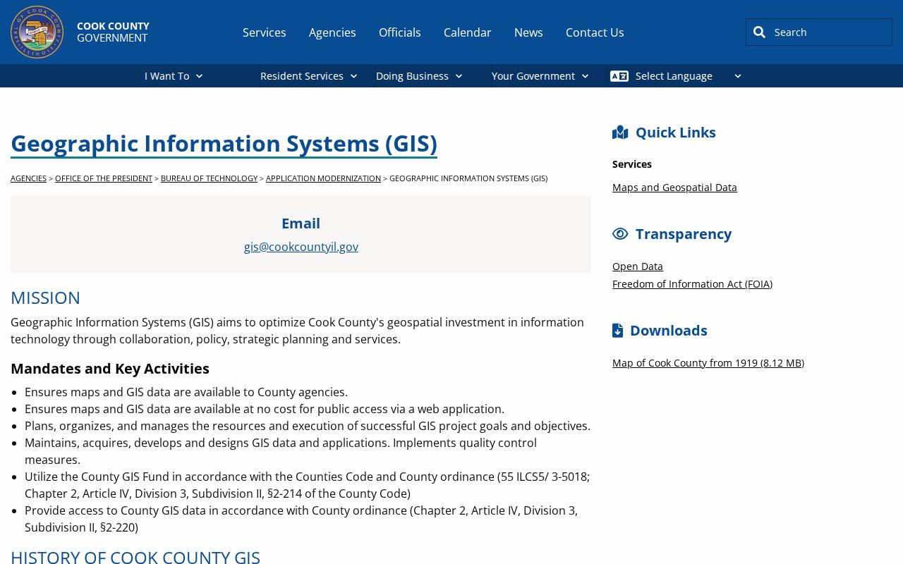 Cook County GIS resources for mapping South Holland streets